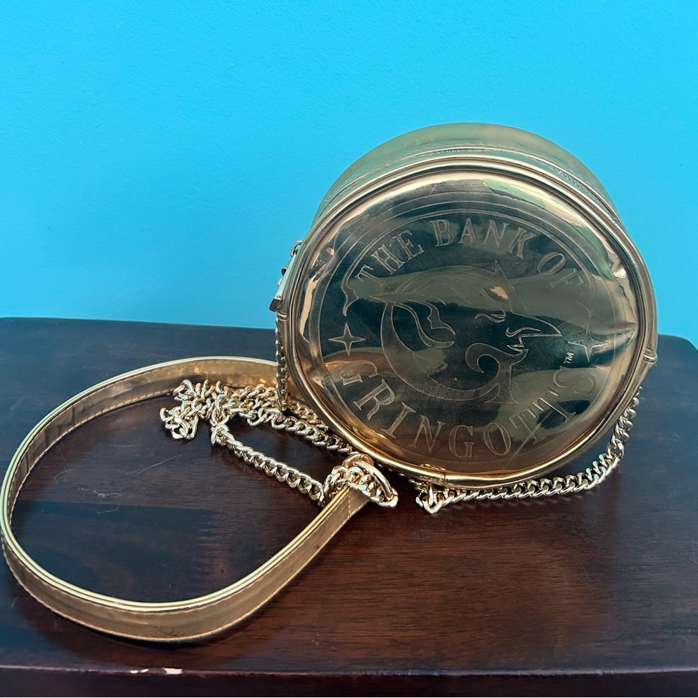 Universal Studios Harry Potter Bank of Gringotts Crossbody Gold Bag